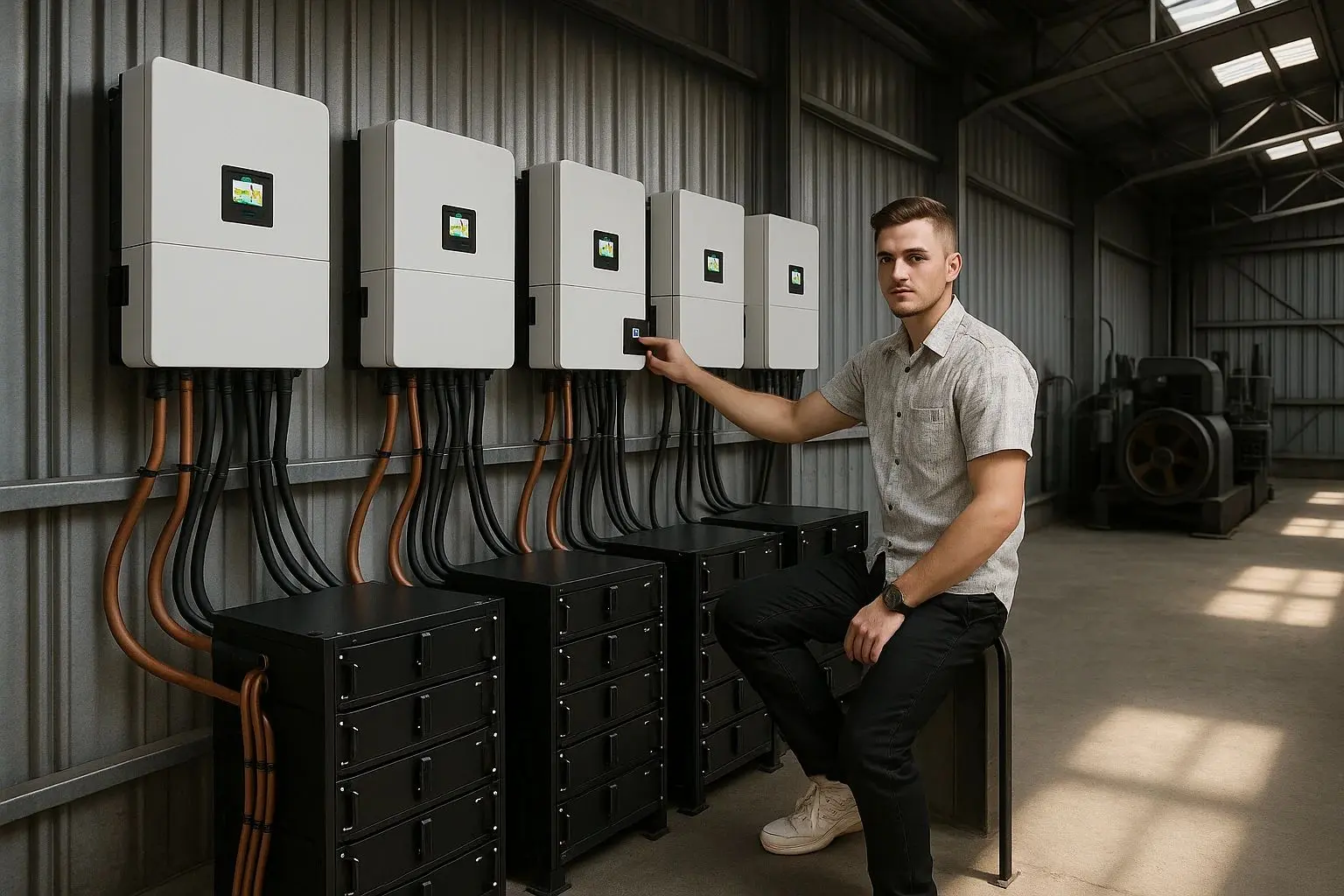 اینورتر خورشیدی Deye 80kW سهفاز مدل SUN-80K-SG02HP3-EU-BM6 | سانورتر هایبرید ولتاژ بالا